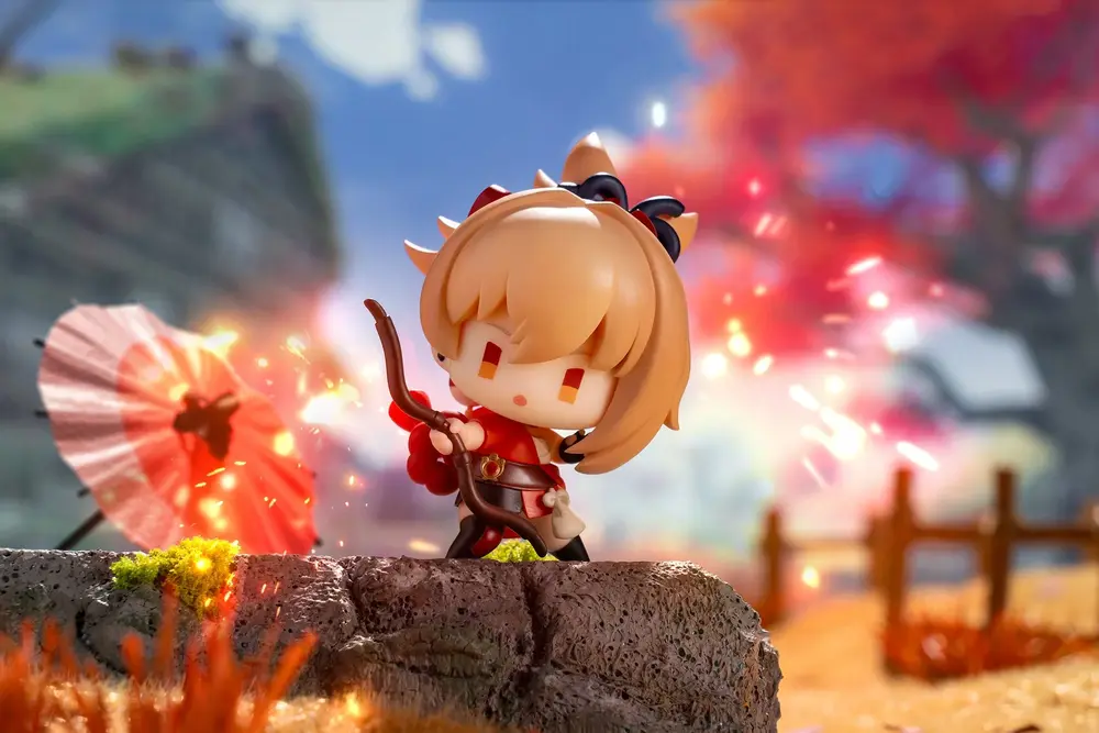 Genshin Impact Battle Scene Collection Mini Figures Inazuma Edition 6 cm - 1 unidade